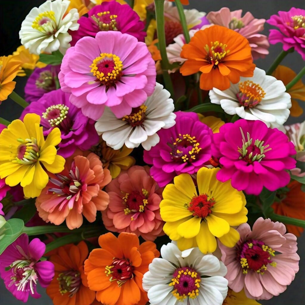 Zinnia flowers